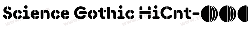 Science Gothic HiCnt字体转换